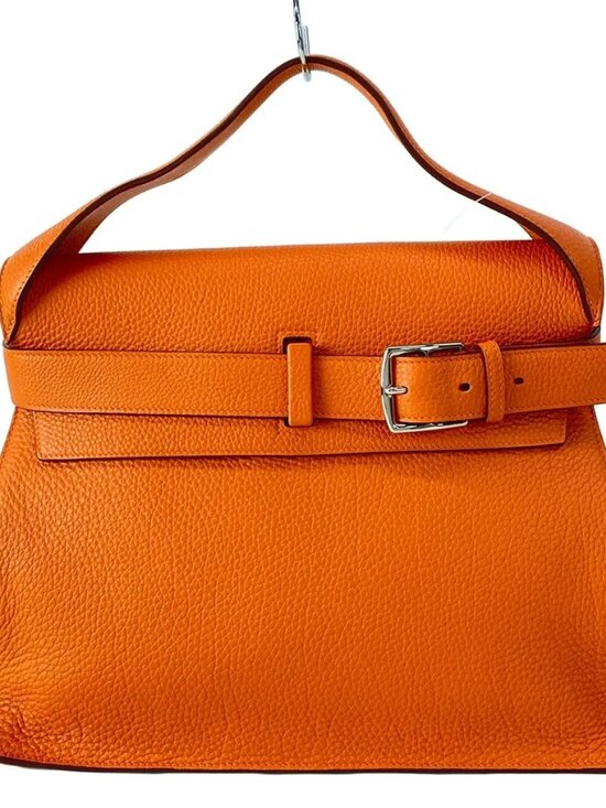 Hermes Handbags - HERMES Etribelt Orange Togo Unclear Handbag